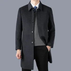 2023 new arrival winter jacket fashion Woolen Coat Men's Casual Wool trench coat Men Dress Jacket men full Size M-4XL DY117