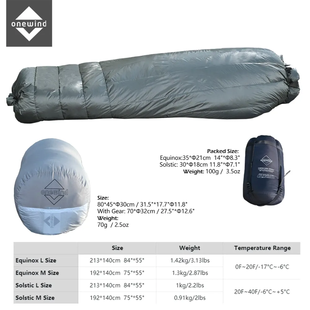 Equinox Hammock Down Topquilt