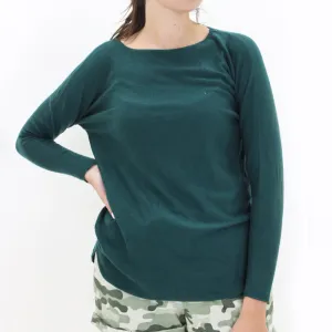 Women's Plain Solid Sweaters,Dark Green